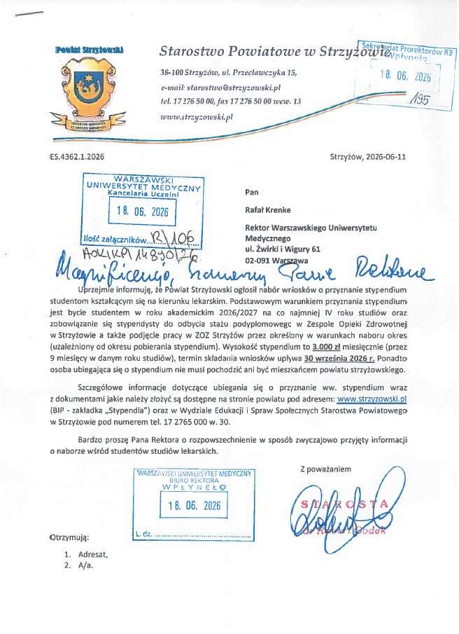 Nabór wniosków stypendialnych